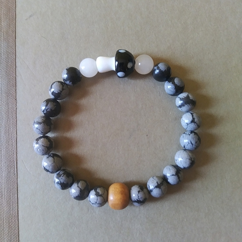 'Snowflaked Mushaboom' Unisex Bracelet